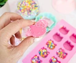 Sanrio Hello Kitty Flexible Silicone Mold Ice Cube Tray In Character Shapes | Reusable Ice Mold For Freezer -Peugeot Shop 41KF13UH2WL
