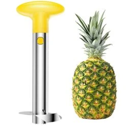 Pineapple Peeler, SameTech Stainless Steel Pineapple Corer Remover Slicer Tool For Home & Kitchen With Sharp Blade For Diced Fruit Rings