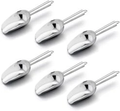 Mini Scoop, E-far 3 Ounce Stainless Steel Kitchen Utility Scoops, Ideal For Candy/Ice Cube/Flour/Sugar/Coffee Bean/Protein Powder, Food Grade & Anti Rust, Easy Clean & Dishwasher Safe (4 Pack) 20 Mini Scoop, E-far 3 Ounce Stainless Steel Kitchen Utility Scoops, Ideal For Candy/Ice Cube/Flour/Sugar/Coffee Bean/Protein Powder, Food Grade & Anti Rust, Easy Clean & Dishwasher Safe (4 Pack) -Peugeot Shop 41KWRGgtxkL. AC