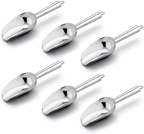 Mini Scoop, E-far 3 Ounce Stainless Steel Kitchen Utility Scoops, Ideal For Candy/Ice Cube/Flour/Sugar/Coffee Bean/Protein Powder, Food Grade & Anti Rust, Easy Clean & Dishwasher Safe (4 Pack) 6 Mini Scoop, E-far 3 Ounce Stainless Steel Kitchen Utility Scoops, Ideal For Candy/Ice Cube/Flour/Sugar/Coffee Bean/Protein Powder, Food Grade & Anti Rust, Easy Clean & Dishwasher Safe (4 Pack) - Image 6