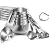 Measuring Cups And Measuring Spoons. 304(18/8) Stainless Steel ,14 Piece Measuring Cups And Spoons Combo