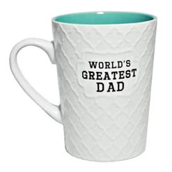 World's Greatest Dad 16 OZ Coffee And Tea Cups-For Dad,hubby,Valentine's Day,Anniversary,Birthday Funny Father's Day Mugs(green)
