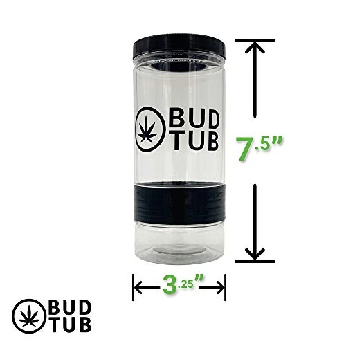 Herb Storage Jar With Shake Separator And Magnetic Herb Grinder INSIDE The Lid. This Airtight, Smell Proof, Plastic Storage Container Has Two Seals To Keep The Goods Fresh And Scent Contained 3 Herb Storage Jar With Shake Separator And Magnetic Herb Grinder INSIDE The Lid. This Airtight, Smell Proof, Plastic Storage Container Has Two Seals To Keep The Goods Fresh And Scent Contained - Image 3