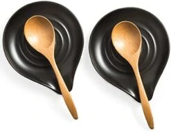 Spoon Rest For Kitchen Countertop Porcelain Spoon Holder For Stove Top Large Holder For Spatula, Spoons Or Tongs, Framhouse Decor, Mothers Day Gifts, Gray -Peugeot Shop 41LGj1riuL. AC