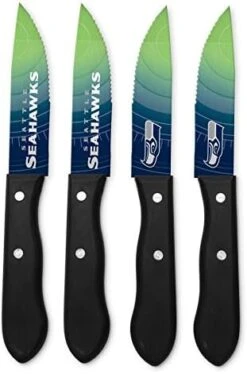 NFL Unisex-adult Steak Knives -Peugeot Shop 41LMOBQLNsL. AC