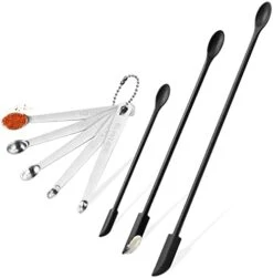 Measuring Spoons Set 5pc - Mini Gold Measuring Spoons Teaspoon Measure Spoon For Dry Or Liquid Ingredients, Tiny Metal Measuring Spoons Tad Dash Pinch Smidgen Drop For Baking Cooking Use -Peugeot Shop 41LTU4hCYtL. AC