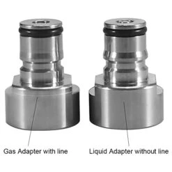 Ball Lock Keg Coupler Adatper - LUCKEG Brand Sankey To Ball Lock Quick Disconnect Conversion Kit, Work With Homebrew A D S G Type Keg Coupler