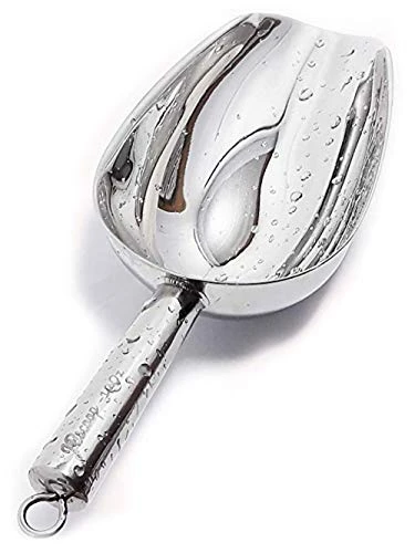 Stainless Steel Scoop For Ice, 9.6 Inch Metal Food Scoop Kitchen Bar Party Wedding Heavy Duty Dishwasher Safe - 8 Oz 1 Stainless Steel Scoop For Ice, 9.6 Inch Metal Food Scoop Kitchen Bar Party Wedding Heavy Duty Dishwasher Safe - 8 Oz