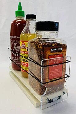 Vertical Spice - 3x1x11 DC - Spice Rack - Large Container Drawer - Size: 3.45" Width X 5.0" Height X 10.6" Depth - Made In USA -Peugeot Shop 41LweAMhuqS