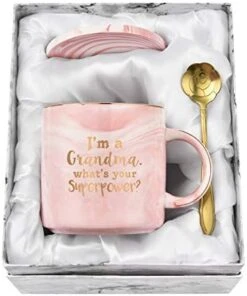 Grandma Coffee Mug I'm A Grandma What's Your SuperPower Best Grandma Mug Cup Funny Christmas Birthday Gift For Grandma Marble Coffee Mug With Box Coaster Sock Spoon Gift Card 14 Oz Pink 15 Grandma Coffee Mug I'm A Grandma What's Your SuperPower Best Grandma Mug Cup Funny Christmas Birthday Gift For Grandma Marble Coffee Mug With Box Coaster Sock Spoon Gift Card 14 Oz Pink -Peugeot Shop 41M0EDXWBL. AC