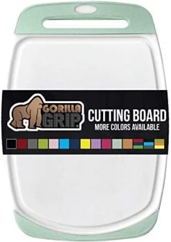 Reversible, Oversized, Thick Cutting Board, Easy Grip Handle, Deep Juice Grooves, Slip Resistant, Large Kitchen Chopping Boards For Meat, Veggies, Fruits, Dishwasher Safe, 16x11.2, Mint -Peugeot Shop 41MBQ01A3UL. AC