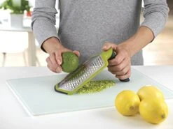 Joseph Joseph The Foodie Kitchen Gadget Gift Set Peeler Scoop Colander Elevate Steel Tongs Twist Grater Starter Cooking Tools, 4-piece -Peugeot Shop 41MJY3S5caL