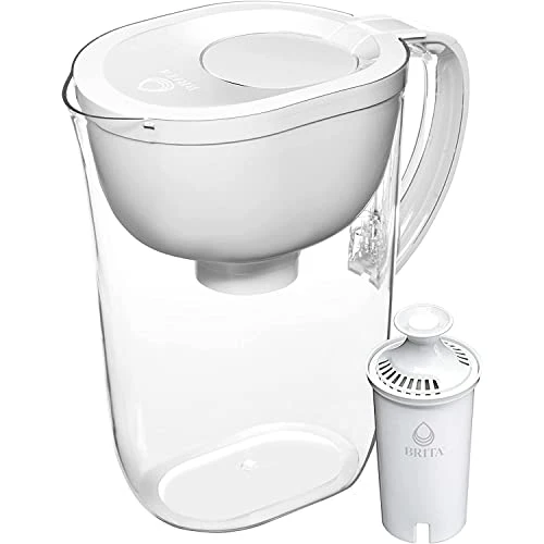 Brita Large 10 Cup Water Filter Pitcher With 1 Standard Filter, BPA Free, Everyday, White (Design May Vary) 6 Brita Large 10 Cup Water Filter Pitcher With 1 Standard Filter, BPA Free, Everyday, White (Design May Vary) - Image 6