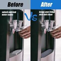 Odie 2 Packs Refrigerator Water Drip Tray Catcher Guard Splash Absorbent Mat Accessories Protector Reusable Leak For Dispenser Rectangular Grey, Gray -Peugeot Shop 41MPbTvGbyL