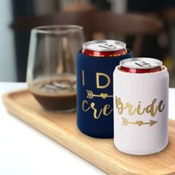 I Do Crew And Bride Bachelorette Party Can Coolers, Set Of 12 Beer Can Coolies, Perfect Bachelorette Party Decorations And Bridesmaid Gifts (Navy Blue) -Peugeot Shop 41MViA8gvkL