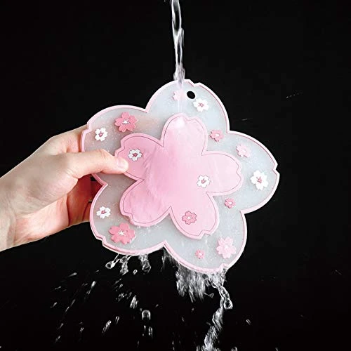 2 Pcs Silicone Coaster Cup Mat Cute Flower Coasters Non Slip Silicone Drink Cup Mat For Drinks PVC Tabletop Protection Mat Bowl Mat Heat Insulation Placemat (Large) 6 2 Pcs Silicone Coaster Cup Mat Cute Flower Coasters Non Slip Silicone Drink Cup Mat For Drinks PVC Tabletop Protection Mat Bowl Mat Heat Insulation Placemat (Large) - Image 6