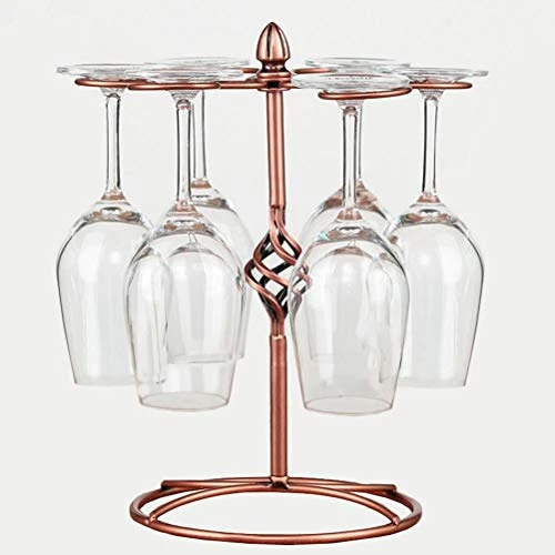 Wine Glass Rack, Countertop Wine Glass Holder, Elegant Freestanding Tabletop Stemware Storage Rack/Wine Glass Stand Racks Holder With 6 Hooks Kitchen Glasses Accessories For Home Bar Storage, Stemware Racks, Bronze 1 Wine Glass Rack, Countertop Wine Glass Holder, Elegant Freestanding Tabletop Stemware Storage Rack/Wine Glass Stand Racks Holder With 6 Hooks Kitchen Glasses Accessories For Home Bar Storage, Stemware Racks, Bronze