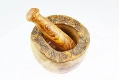 Olive Wood Rustic Mortar And Pestle -Peugeot Shop 41MfOMFY5PL