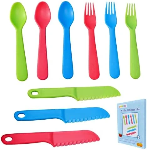 16 Pcs Kids Forks And Spoons Set, Plastic Toddler Utensils Kids Silverware Set With Bright Colors, Reusable Durable Flatware Set For Lunch Box, Easy To Use Both For Kids Or Adults, BPA Free 8 16 Pcs Kids Forks And Spoons Set, Plastic Toddler Utensils Kids Silverware Set With Bright Colors, Reusable Durable Flatware Set For Lunch Box, Easy To Use Both For Kids Or Adults, BPA Free - Image 8