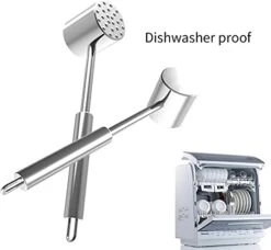 Zeerkeer Meat Tenderizer Hammer Tool Stainless Steel Dual-Sided Meat Mallet For Tenderizing Flattening Steak, Beef, Chicken, Pork And Poultry-Dishwasher Safe -Peugeot Shop 41MlZgG0PtS