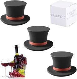 Wine Stoppers, Funny And Reusable Silicone Bottle Caps, Decorative Wine Sealer Preserver Accessory Set For Christmas Holiday, Pack Of 3 (Multicolored) -Peugeot Shop 41Mr7wKxDhL. AC