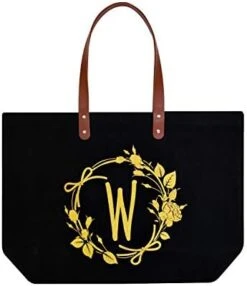 ELEGANTPARK Personalized Birthday Gifts For Women Mom Friend Sister Teacher Appreciation Gifts Monogrammed Gifts Initial Tote Bag Present Bag Black Canvas Tote Bag With Pocket Gold Letter I 22 ELEGANTPARK Personalized Birthday Gifts For Women Mom Friend Sister Teacher Appreciation Gifts Monogrammed Gifts Initial Tote Bag Present Bag Black Canvas Tote Bag With Pocket Gold Letter I -Peugeot Shop 41Mzb0igF3L. AC