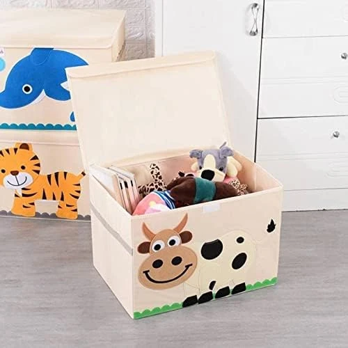 Foldable Storage Box Large Cartoon Oxford Cloth With Lid Foldable Storage Box Container Basket Cube Suitable For Home Bedroom Closet Office Nursery 11 Foldable Storage Box Large Cartoon Oxford Cloth With Lid Foldable Storage Box Container Basket Cube Suitable For Home Bedroom Closet Office Nursery - Image 11