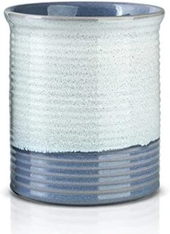 Tensil Holder For Countertop, Cooking Utensil Holder, Large Utensil Crock Stoneware Utensil Holder For Kitchen Counter Perfect For Utensil Starw Or Any Size Kitchen Accessories Framhouse Style -Peugeot Shop 41NBFFbzHRL. AC