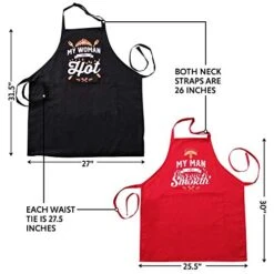 FixGrub Wedding Gifts | Gift For Couples, Anniversary | Bridal Shower | Engagement | Gifts For Bride With His Hers Potholders And Gift Box -Peugeot Shop 41NBiOgwomL