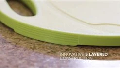 (5 Layers) Multi-Layer Non-Slip Cutting Board, Innovative 5 Layered Construction, 5 Kitchen Chopping Boards For Price Of 1, BPA Free, Non Porous, Dishwasher Safe, Juice Grooves (Blue) 12 (5 Layers) Multi-Layer Non-Slip Cutting Board, Innovative 5 Layered Construction, 5 Kitchen Chopping Boards For Price Of 1, BPA Free, Non Porous, Dishwasher Safe, Juice Grooves (Blue) -Peugeot Shop 41NEKwb3zuL