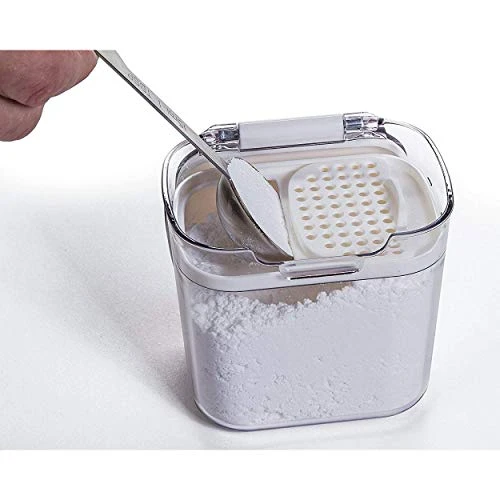 Pworks Mini ProKeeper 1.5 Cup Spice, Herb, Baking Soda/Powder, Snack Airtight Food Storage Container, Clear 3 Pworks Mini ProKeeper 1.5 Cup Spice, Herb, Baking Soda/Powder, Snack Airtight Food Storage Container, Clear - Image 3