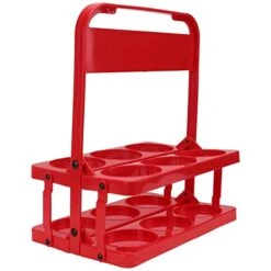 For Holding Storage Food Rack Beverage Bottles Craft Party Carrier Organizer Container Wine Carrier- Bottle Plastic Gift Drinks Wedding Holders Basket Halloween Take Out Delivery