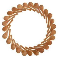 50 Pieces Small Wooden Spoons, 3.5'' L, Mini Nature Spoons Wood Honey Teaspoon Cooking Condiments Spoons For Kitchen Seasoning Jar Coffee Tea Sugar -Peugeot Shop 41NOn4UklVL