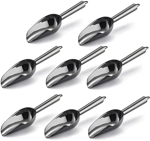 Mini Scoop, E-far 3 Ounce Stainless Steel Kitchen Utility Scoops, Ideal For Candy/Ice Cube/Flour/Sugar/Coffee Bean/Protein Powder, Food Grade & Anti Rust, Easy Clean & Dishwasher Safe (4 Pack) 7 Mini Scoop, E-far 3 Ounce Stainless Steel Kitchen Utility Scoops, Ideal For Candy/Ice Cube/Flour/Sugar/Coffee Bean/Protein Powder, Food Grade & Anti Rust, Easy Clean & Dishwasher Safe (4 Pack) - Image 7