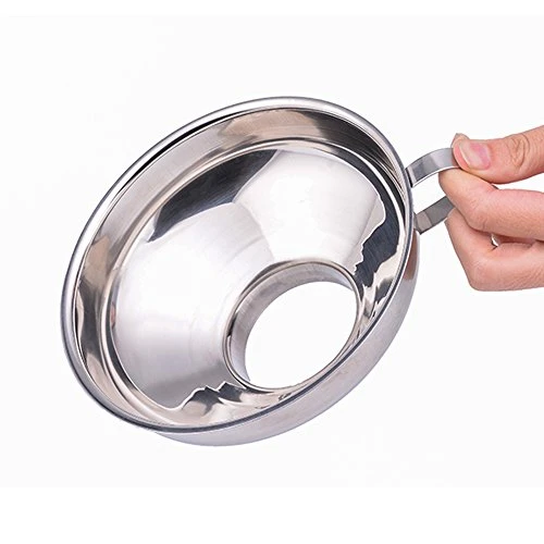 Stainless Steel Canning Funnel, Wide Mouth Jar Funnel With Handle For Wide And Regular Mouth Jars, Food Grade Metal Jam Funnel, 5.5-Inch Large Kitchen Funnels By HOXHA 3 Stainless Steel Canning Funnel, Wide Mouth Jar Funnel With Handle For Wide And Regular Mouth Jars, Food Grade Metal Jam Funnel, 5.5-Inch Large Kitchen Funnels By HOXHA - Image 3