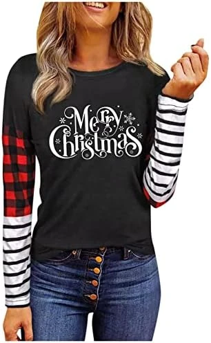 Crewneck Sweatshirts For Women Cute Loose Tops Christmas Print Long Sleeve Sweatshirts Crew Neck Pullover Top Fall 7 Crewneck Sweatshirts For Women Cute Loose Tops Christmas Print Long Sleeve Sweatshirts Crew Neck Pullover Top Fall - Image 7