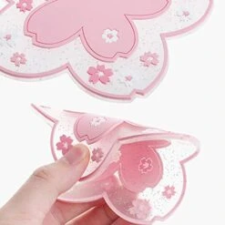 2 Pcs Silicone Coaster Cup Mat Cute Flower Coasters Non Slip Silicone Drink Cup Mat For Drinks PVC Tabletop Protection Mat Bowl Mat Heat Insulation Placemat (Large) 12 2 Pcs Silicone Coaster Cup Mat Cute Flower Coasters Non Slip Silicone Drink Cup Mat For Drinks PVC Tabletop Protection Mat Bowl Mat Heat Insulation Placemat (Large) -Peugeot Shop 41NeFe7llWL