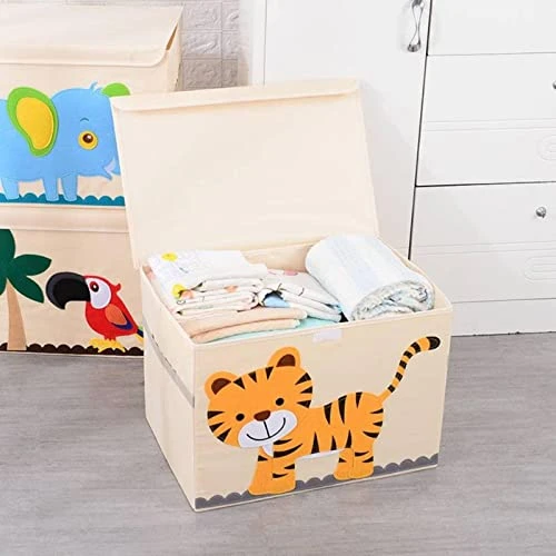 Foldable Storage Box Large Cartoon Oxford Cloth With Lid Foldable Storage Box Container Basket Cube Suitable For Home Bedroom Closet Office Nursery 5 Foldable Storage Box Large Cartoon Oxford Cloth With Lid Foldable Storage Box Container Basket Cube Suitable For Home Bedroom Closet Office Nursery - Image 5