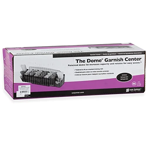 The Dome Garnish Center, 10 Piece - 3 Quart Capacity, 22" L X 7-1/2" W X 8-1/2" H 5 The Dome Garnish Center, 10 Piece - 3 Quart Capacity, 22" L X 7-1/2" W X 8-1/2" H - Image 5