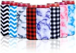 8 Pcs Slim Can Coolers Sleeves For 12oz Slim Beer & Hard Soda, Tall Skinny Can Cooler Holder Colorful Neoprene Bottle Insulator Perfect For Christmas Parties Valentines Day Gifts (Floral) -Peugeot Shop 41NrBceCYXL. AC