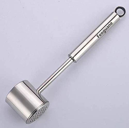 Meat Tenderizer/hammer/tongs-stainless Steel-double-sided Tool For Softening, Smoothing And Hitting Venice, Pork, Veal, Lamb, Chicken, Steak And Turkey-dishwasher-safe 2 Meat Tenderizer/hammer/tongs-stainless Steel-double-sided Tool For Softening, Smoothing And Hitting Venice, Pork, Veal, Lamb, Chicken, Steak And Turkey-dishwasher-safe - Image 2