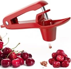 Cherry Pitter Tool Cherries Corer Pitter Tool Stainless Steel Fruit Pit Remover For Cherry Jam With Lock Design -Peugeot Shop 41NzYIyiciL. AC