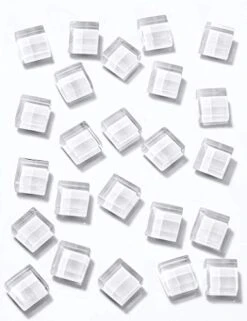 Refrigerator Magnets Fridge Magnets Cute Glass Magnets For Fridge Decorative Kitchen Office 24 Pack (White)