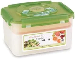 E-Jen Premium Kimchi, Sauerkraut Container Probiotic Fermentation With Inner Vacuum Lid (Earthenware Brown, 0.45 Gal/ 1.7L) -Peugeot Shop 41OCDGKdX5L. AC