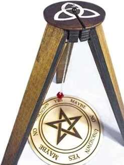 Trinqueta Tripod Wooden Pendulum Stand, Dowsing Pendulum Holder For 10" Pendulum Board, Dowsing Machine, Necklace Ornament Display Stand, Divination Tool, Witchcraft Wiccan Witch Altar Supplies Decor (Tripod) 11 Trinqueta Tripod Wooden Pendulum Stand, Dowsing Pendulum Holder For 10" Pendulum Board, Dowsing Machine, Necklace Ornament Display Stand, Divination Tool, Witchcraft Wiccan Witch Altar Supplies Decor (Tripod) -Peugeot Shop 41OMZqBMHsL. AC