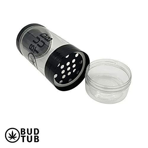 Herb Storage Jar With Shake Separator And Magnetic Herb Grinder INSIDE The Lid. This Airtight, Smell Proof, Plastic Storage Container Has Two Seals To Keep The Goods Fresh And Scent Contained 4 Herb Storage Jar With Shake Separator And Magnetic Herb Grinder INSIDE The Lid. This Airtight, Smell Proof, Plastic Storage Container Has Two Seals To Keep The Goods Fresh And Scent Contained - Image 4