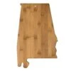 Alabama State Shaped Serving & Cutting Board, Natural Bamboo