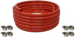 Red 5/16-Inch ID, 9/16-Inch OD Food Grade Vinyl Tubing, 10 FT CO2 Gas Line With 2 Hose Clamps, For Homebrewing, Kegerator, Draft Systems, Beer Air Hose, 1/4" Wall Thickness - Made In USA 7 Red 5/16-Inch ID, 9/16-Inch OD Food Grade Vinyl Tubing, 10 FT CO2 Gas Line With 2 Hose Clamps, For Homebrewing, Kegerator, Draft Systems, Beer Air Hose, 1/4" Wall Thickness - Made In USA -Peugeot Shop 41OPZ1ER3bL. AC