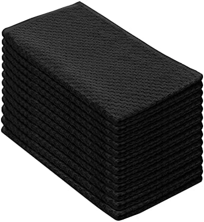 Euro Café Set Of 12 Waffle Weave Pure Cotton Super Absorbent Multipurpose Kitchen Towels, Dishcloths, Tea Towels White 11 Euro Café Set Of 12 Waffle Weave Pure Cotton Super Absorbent Multipurpose Kitchen Towels, Dishcloths, Tea Towels White - Image 11