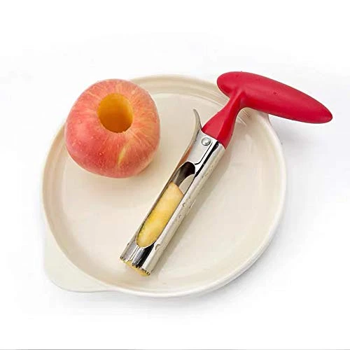 Apple Corer, Stainless Steel Bell Pepper, Apple Or Pear Core Remover With 4 Pcs Orange Citrus Peeler 1 Apple Corer, Stainless Steel Bell Pepper, Apple Or Pear Core Remover With 4 Pcs Orange Citrus Peeler